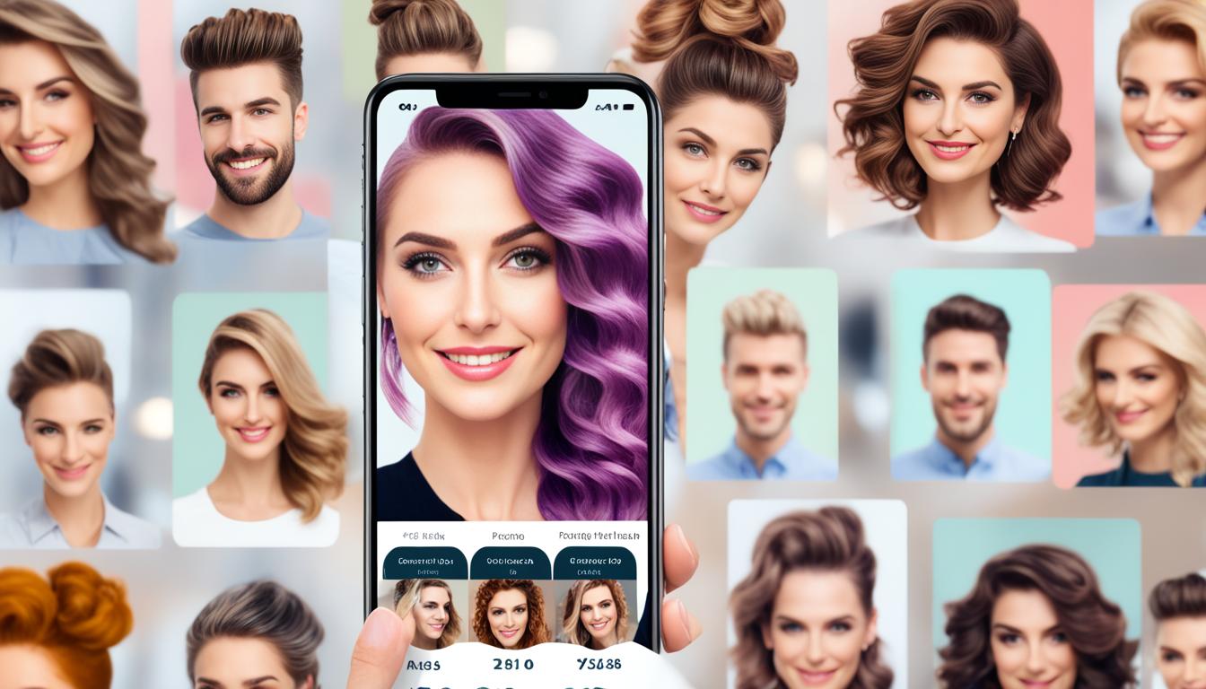 apps que simulam corte de cabelo