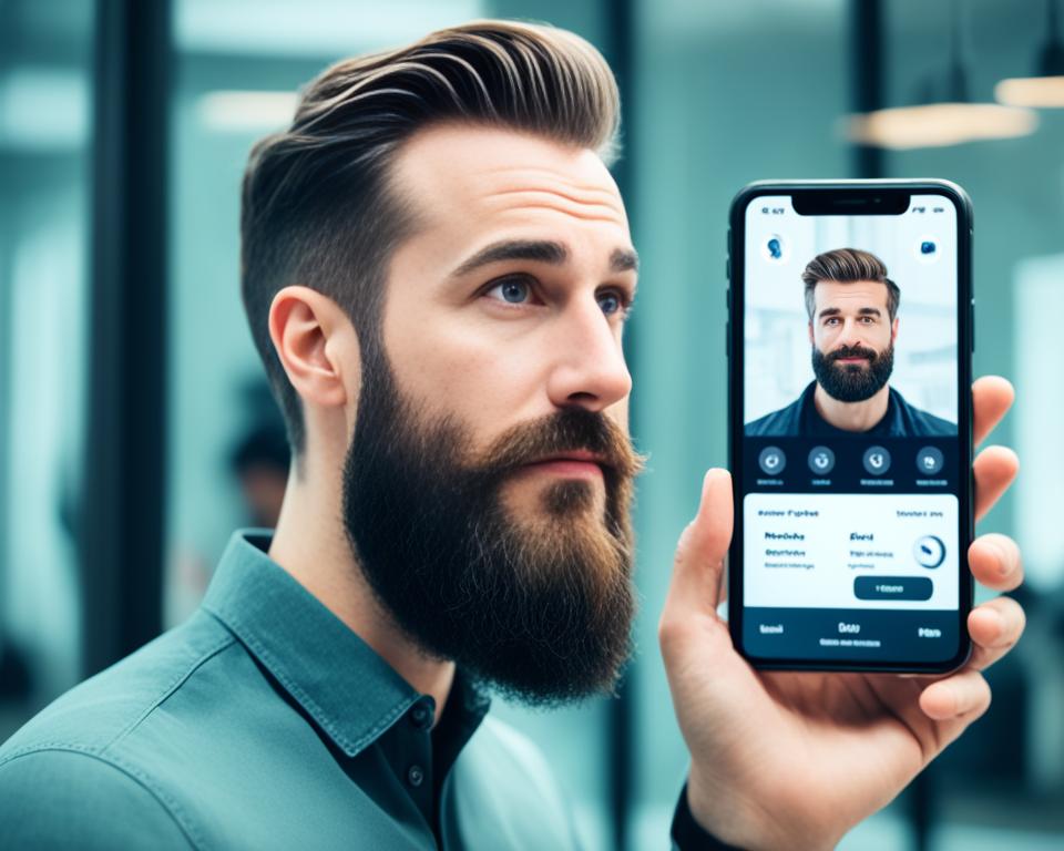 Como usar um app para simular barba Como usar um app para simular barba