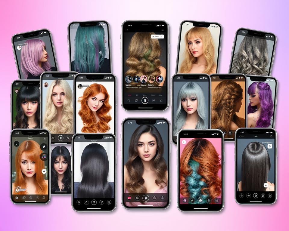 Aplicativos de cabelo