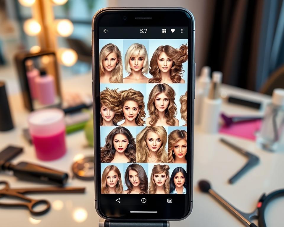 Aplicativos que simula cabelos