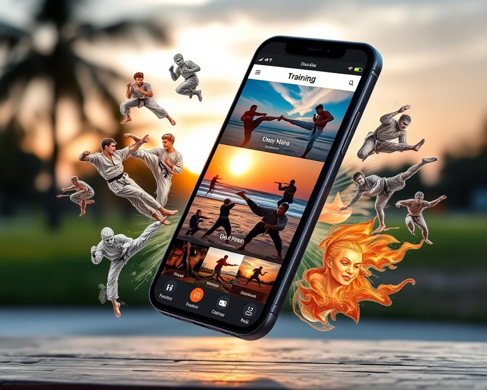 Aplicativo de artes marciais