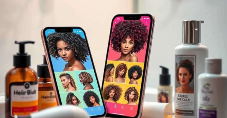 Transforme Seus Cachos com o Aplicativo de Cabelo