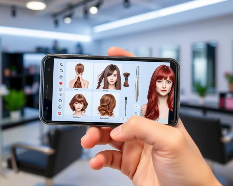 Aplicativo de mudança de visual capilar: Seu novo look