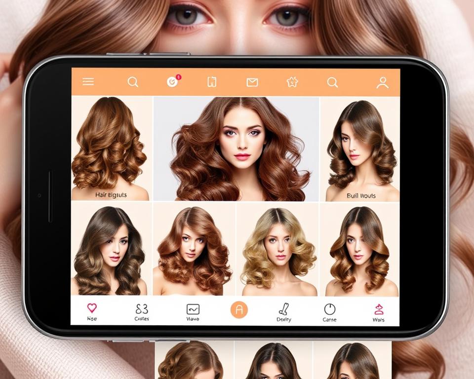 Aplicativo para cachear o  cabelo