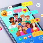 Converse com amigos em um app de bate-papo em grupo