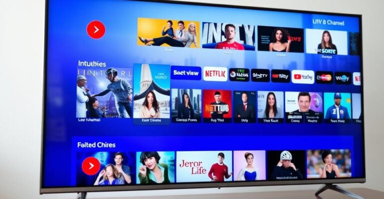 Aproveite mais de 1000 canais de TV gratuitos