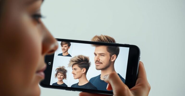 Experimente novos cortes de cabelo com este app