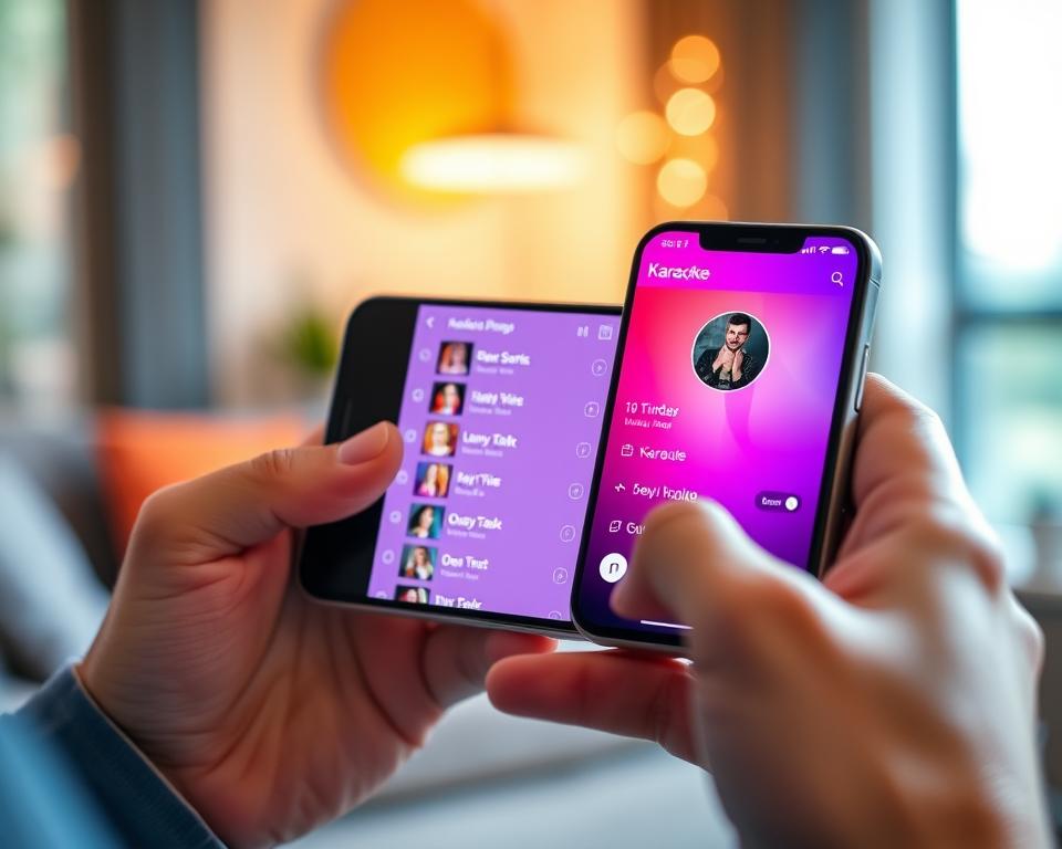 karaokê para celular