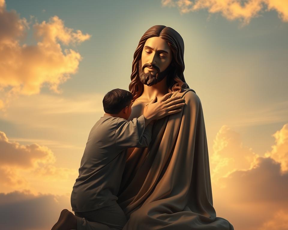 Aplicativo que cria video abraçando Jesus