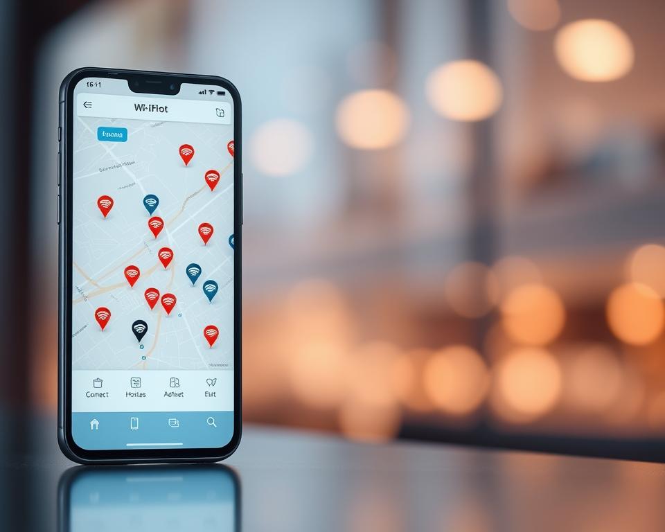 Aplicativo que localiza e conecta as redes de wi-fi publicas