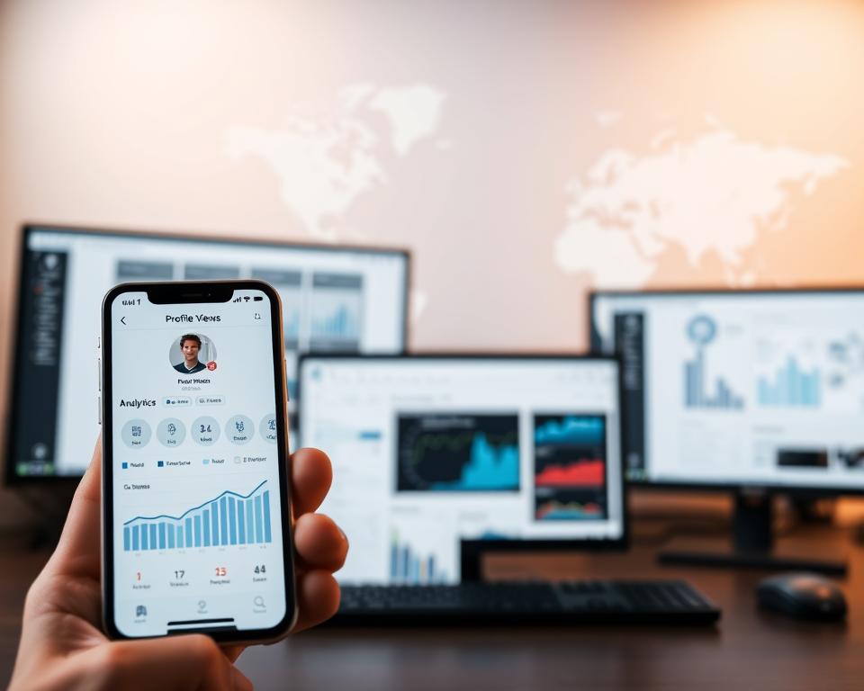 monitoramento de visualizações de perfil monitoramento de visualizações de perfil