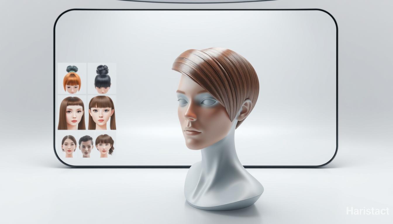 Aplicativo para simular cortes de cabelo
