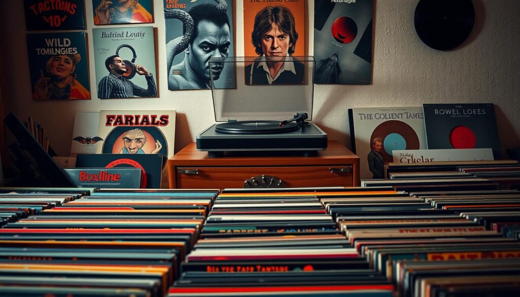 Coleção de músicas antigas em vinil Coleção de músicas antigas em vinil