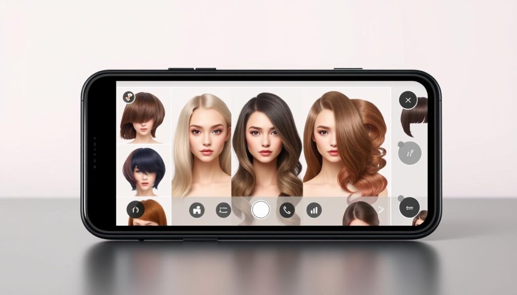 aplicativo para simular cortes e cores de cabelo