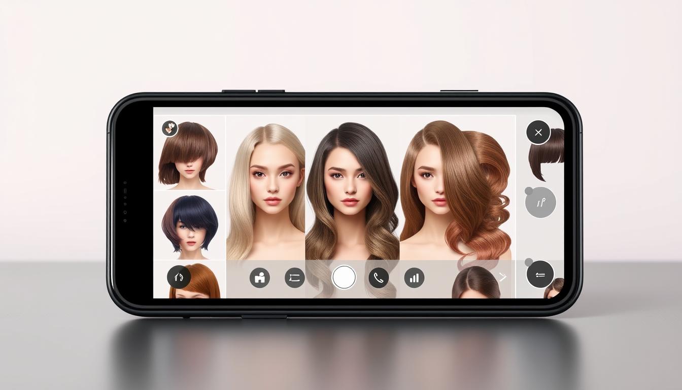 aplicativo para simular cortes e cores de cabelo