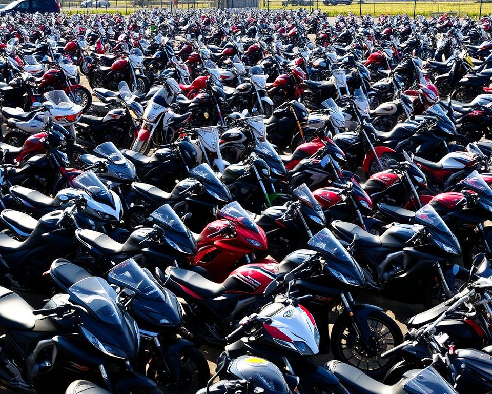 leilão de motos apreendidas pelo DETRAN