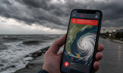 Alerta de Ciclones em Tempo Real com Mapa