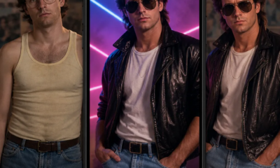 Descubra seu visual retrô dos anos 80 com essa transformação